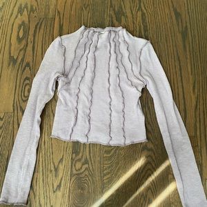 BFG purple cropped long sleeve